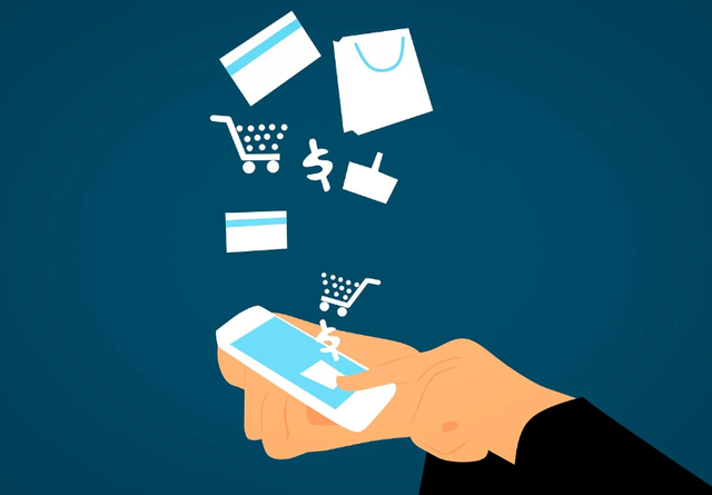Ilustrasi belanja online dan transaksi digital. (Sumber: https://pixabay.com/illustrations/ecommerce-online-shopping-3082813/) 