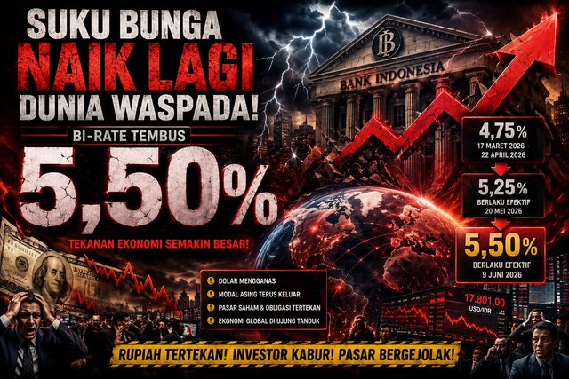 Ilustrasi Kenaikan Suku Bunga 5,50% (ChatGPT) 2026