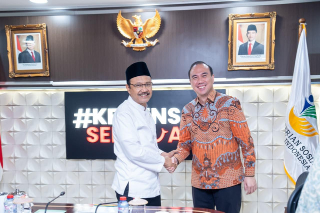 Kemensos dan GoTo kolaborasi digitalisasi bansos melalui teknologi liveness detection untuk pastikan validitas data penerima, Sabtu (13/6/2026). Foto: Dok. Kemensos