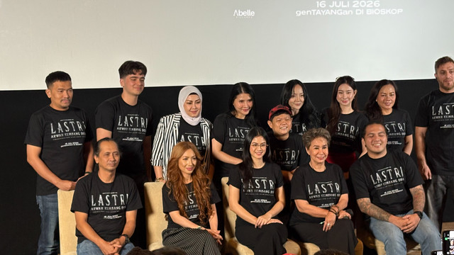 Konferensi Pers Film Lastri di Kawasan Kemang, Jakarta Selatan. Foto: Aprilandika Pratama/kumparan