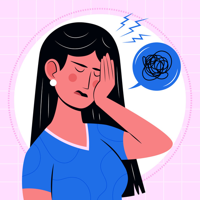 ilustrasi: sakit kepala sebelah (migraine) (sumber: freepik.com)