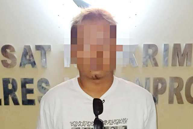 HM (24), pelaku pemerasan di Kulon Progo yang mengaku sebagai anggota polisi dan mengancam menembak korban telah ditangkap polisi. Foto: Dok. Polres Kulon Progo