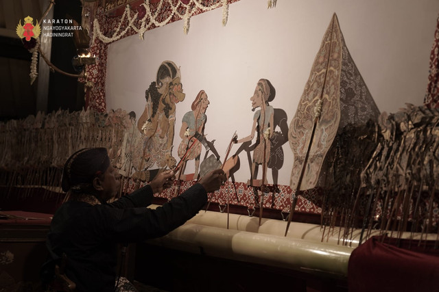 Gelaran wayang kulit langka yaitu Pergelaran Ringgit Wacucal Gedhog Cariyos Panji Lampahan "Jaya Berdangga" akan digelar di Keraton Yogyakarta sebelum acara Mubeng Beteng pada 1 Suro atau Selasa (16/6/2026) malam. Foto: Keraton Yogyakarta