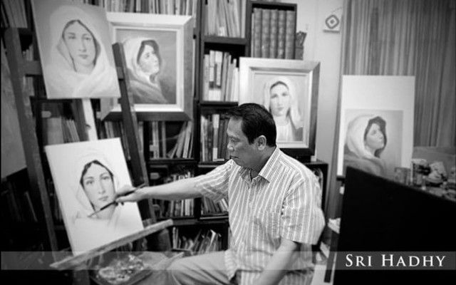 Pelukis Sri Hadhy. Foto: Dok. Pribadi