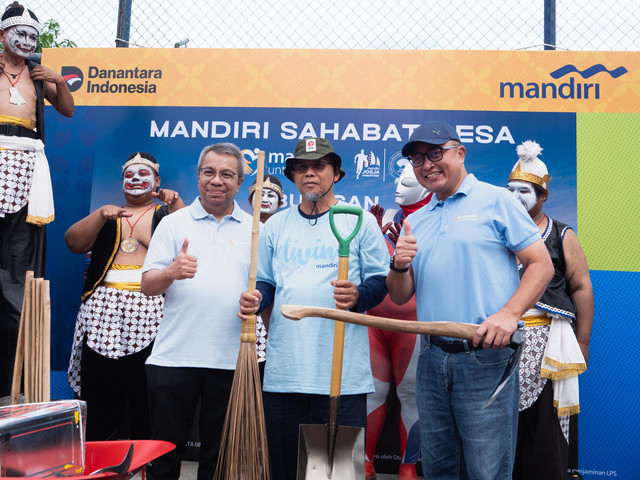 Bank Mandiri melalui program Mandiri Sahabat Desa dorong pembangunan yang inklusif dan berkelanjutan di 28 desa sepanjang rute Mandiri Jogja Marathon 2026. Foto: Dok. Bank Mandiri
