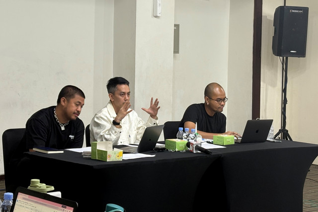 Story pitch dan talent hunt saat hari kedua LA Indie Movie di kawasan Senayan, Jakarta Pusat, Minggu (14/6/2026). Foto: Salsha Okta Fairuz/kumparan