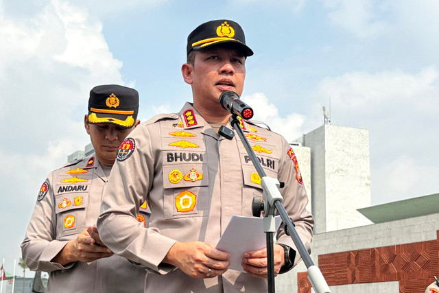 Kabid Humas Polda Metro Jaya, Kombes Pol Budi Hermanto di Kompleks Parlemen, Senayan, Jakarta, Senin (15/6/2026). Foto: Nasywa Athifah/kumparan