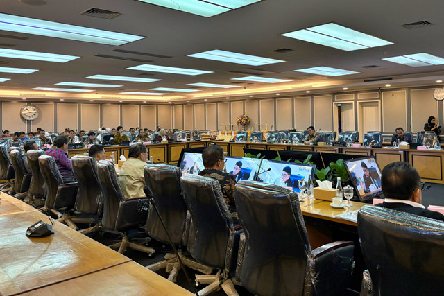 Suasana rapat Komisi XIII DPR dengan BPIP di Kompleks Parlemen, Senayan, Jakarta, Senin (15/6/2026). Foto: Nasywa Athifah/kumparan