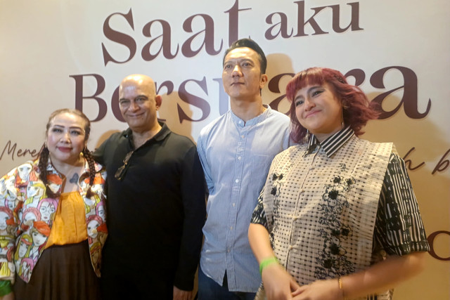 Marshanda dalam konferensi pers film Saat Aku Bersuara. Foto: Dok. Istimewa