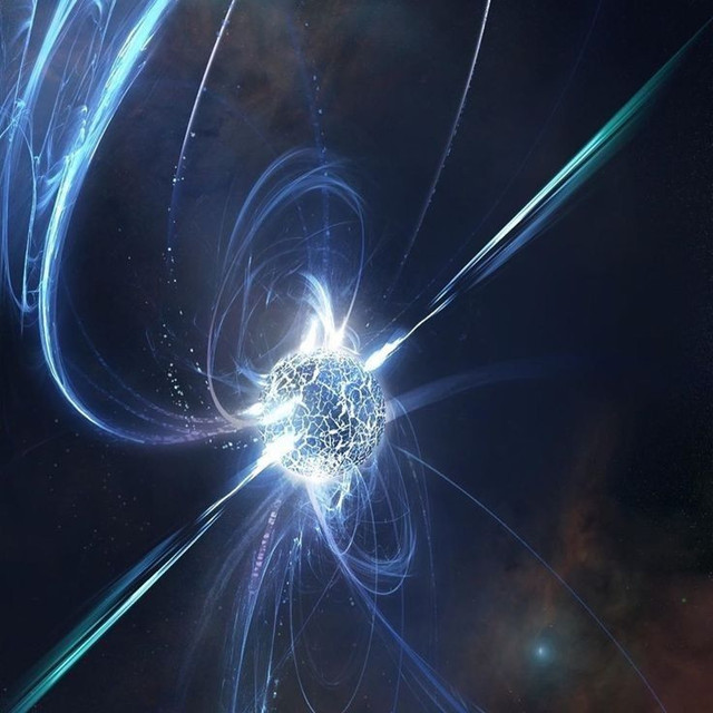 Illustrasi Artistik Inti Bintang Neutron (Gambar dibuat oleh Nano Banana AI) 