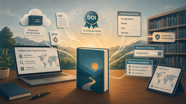 Kini penulis dan penerbit buku mandiri dapat memanfaatkan platform digital, DOI, dan indeks akademik untuk memperluas jangkauan karya.