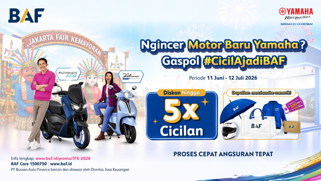 Gaspol motor baru Yamaha #CicilAjadiBAF. Foto: Dok. BAF