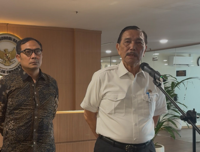 Ketua DEN sekaligus Penasihat Khusus Presiden bidang Digitalisasi dan Teknologi Pemerintahan, Luhut Binsar Panjaitan di Kantor DEN, Jakarta pada Rabu (17/6/2026). Foto: Argya Maheswara/kumparan