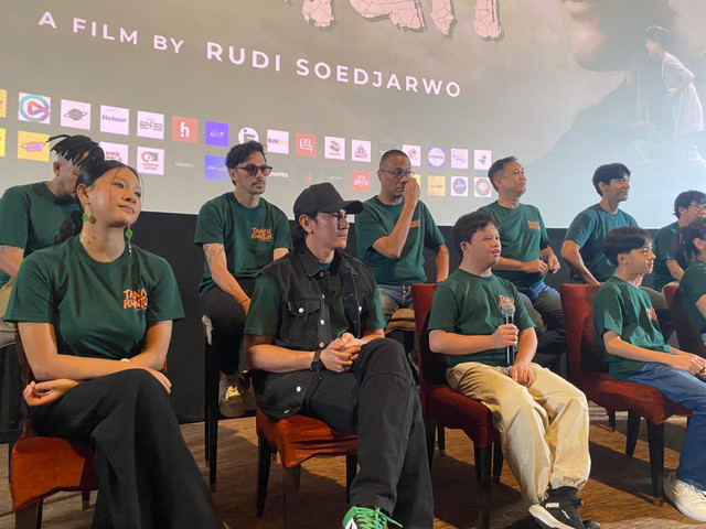 Press conference Film Tanah Runtuh. Foto: Dok. Istimewa