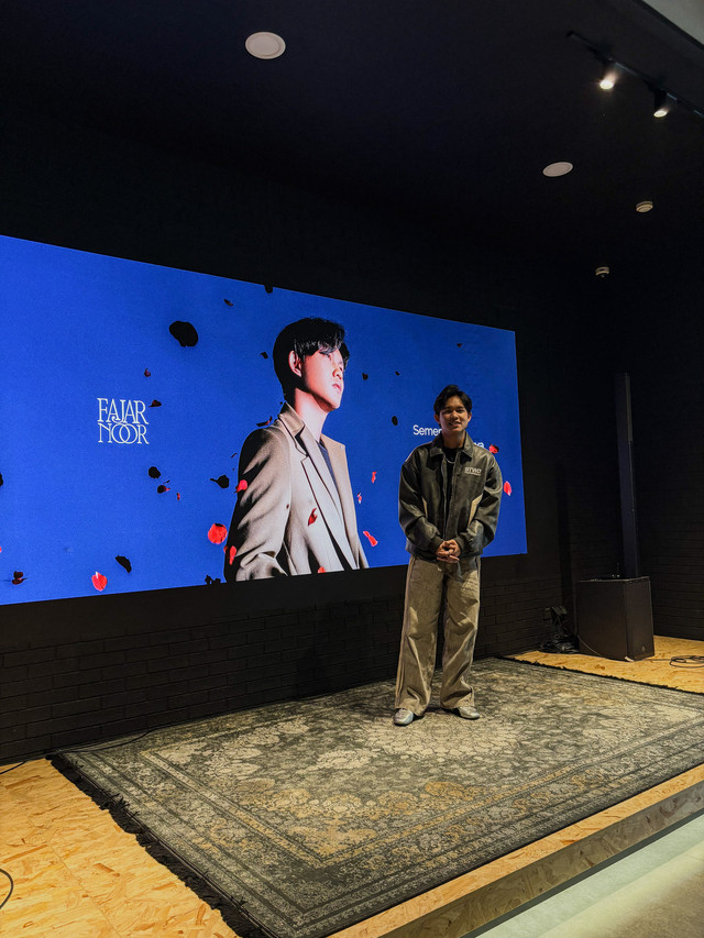 Launching album baru Fajar Noor "Sementara Selamanya" di Universal Music Indonesia, Jakarta pada Jumat (19/6/2026). Foto: Gitario Vista Inasis/kumparan