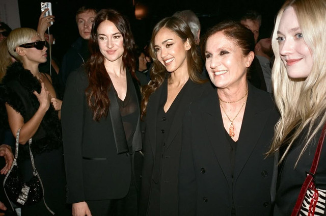 Maria Grazia Chiuri, Direktur Kreatif Fendi bersama selebriti. Foto: Fendi