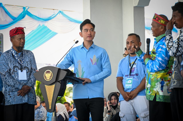 Wapres Gibran Rakabuming Raka saat membuka Pekan Nasional (PENAS) Petani Nelayan XVII Tahun 2026 di GOR David Tony, Kabupaten Gorontalo, Sabtu (20/6/2026). Foto: Dok. Setwapres