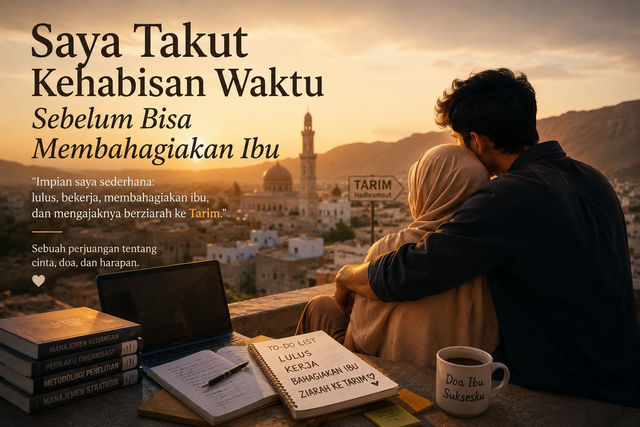 Cinta seorang anak kepada Ibu yang membuatnya terus berjuang dalam pendidikan.