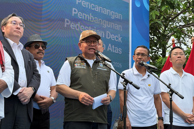 Gubernur DKI Jakarta Pramono Anung di Kawasan Dukuh Atas, Jakarta, Minggu (21/6/2026). Foto: Muhammad Fhandra/kumparan