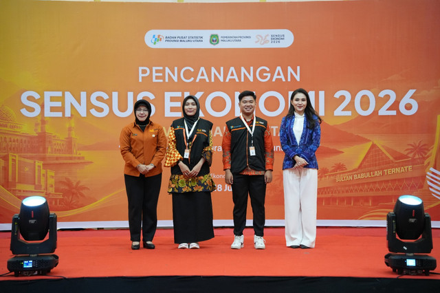 Pencanangan Sensus Ekonomi 2026 di Maluku Utara.