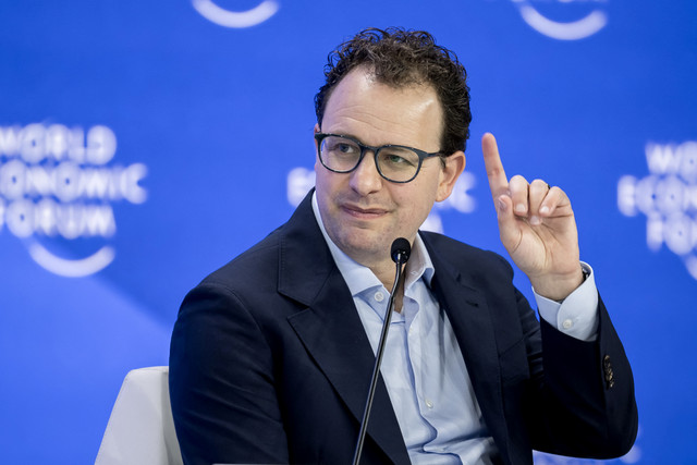 Pendiri dan CEO Anthropic Dario Amodei menghadiri pertemuan tahunan Forum Ekonomi Dunia (WEF) di Davos, pada 23 Januari 2025. Foto: Fabrice COFFRINI / AFP