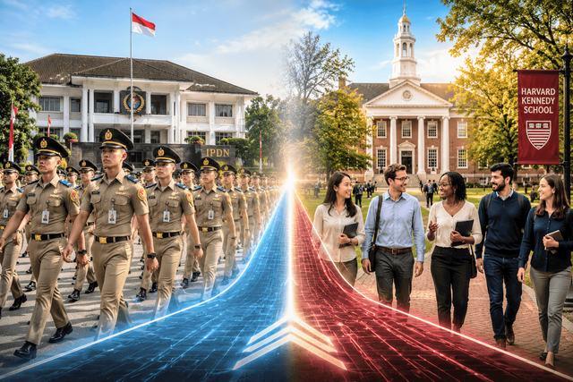 Institut Pemerintahan Dalam Negeri (IPDN) dan Harvard Kennedy School (HKS). Gambar: Dokpri/Tuhombowo Wau