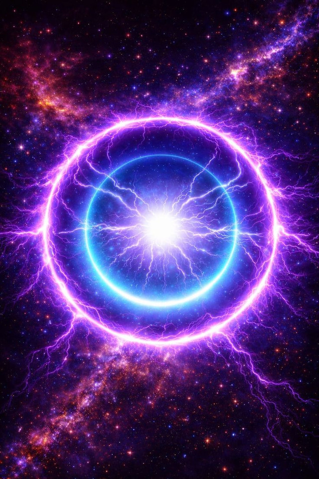 Illustrasi Artistik Plasma Kuark-Gluon Tahap Awal Yang Sangat Panas Dan Mengalir Secara Relativistik (Gambar dibuat oleh Nano Banana AI) 