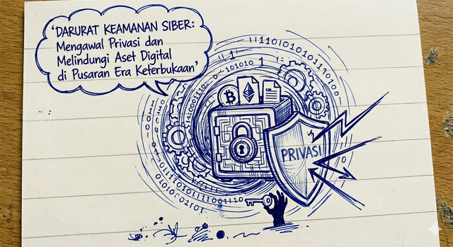 Ilustrasi pentingnya keamanan data masyarakat (Foto/gambar: Moh Nur Nawawi)