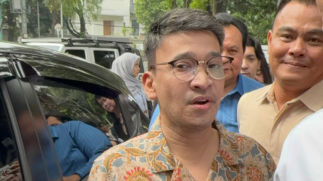 Ruben Onsu sambangi KPAI Jakarta di Menteng, Jakarta Pusat, Senin (22/6). Foto: Aprilandika Pratama/kumparan