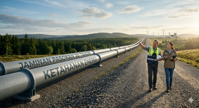 Illustrasi Malaysia, Rusia, dan Pelajaran tentang Ketahanan Energi (Sumber: Gemini. google. id)