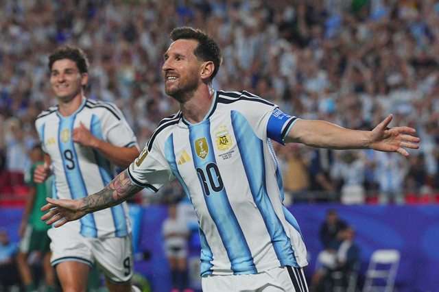 Ilustrasi Argentina di Piala Dunia 2026 FIFA, Foto: Jay Biggerstaff/USA TODAY Sports via REUTERS/kumparanBOLA