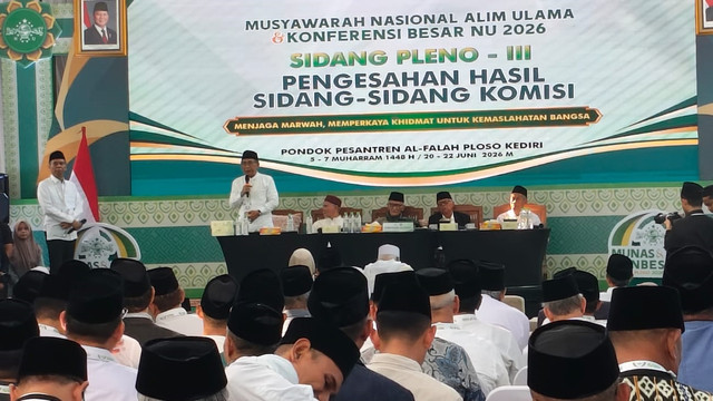 Munas-Konbes PBNU 2026 di Ponpes Al-Falah Ploso, Kabupaten Kediri, Senin (22/6/2026). Foto: Dok. Istimewa