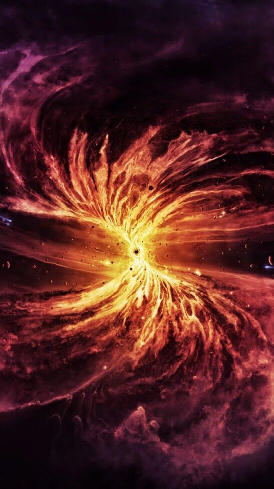Illustrasi Artistik Terjadinya Kolaps Inti Supernova (Gambar dibuat oleh Nano Banana AI) 