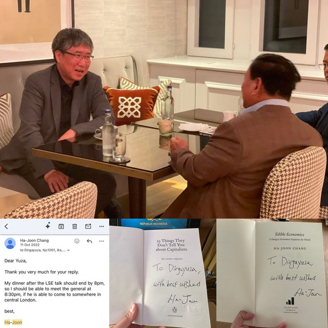 Ha-Joon Chang, penulis buku ternama. Foto: isitmewa