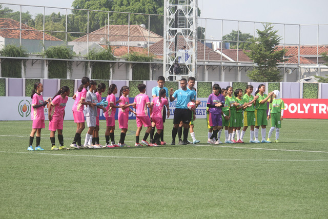 Pertandingan tim All Stars Yogyakarta menghadapi tim All Stars Banjarmasin pada Selasa (23/6/2026) di Stadion Supersoccer Arena, Kabupaten Kudus, Jawa Tengah. Foto: Vega Maarijil Ula/kumparan