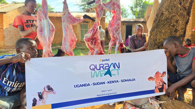 Qurban untuk Saudara Muslim di Uganda, Sudan, Kenya, dan Somalia (Sumber: DT Peduli)