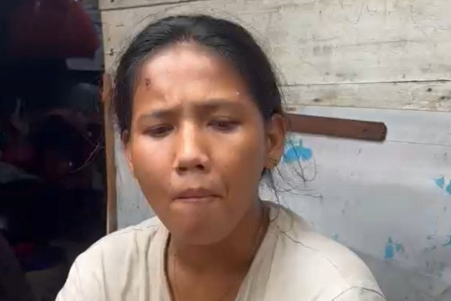 R, mantan istri dari M, pelaku teror molotov di Koja. Foto: Pradya Tirta/kumparan
