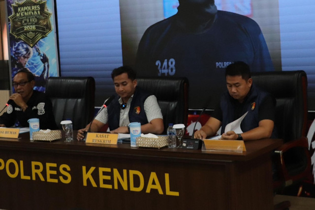 Tampang Aan warga Kabupaten Batang yang membunuh kekasihnya warga Kendal. Foto: Dok Polres Kendal