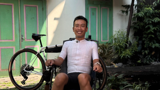 Bambang Anggoro Jati atau Bembenx Ora Turu, atlet ultra-cycling asal Gamping, Sleman. Foto: Pandangan Jogja/Iqbaltwq