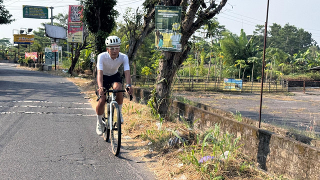 Bambang Anggoro Jati atau Bembenx Ora Turu, atlet ultra-cycling asal Gamping, Sleman. Foto: Pandangan Jogja/Iqbaltwq