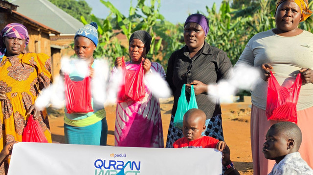 Qurban Impact DT Peduli Hadir di Wilayah Busia Country, Kenya, menyapa saudara muslim di sana (Sumber: DT Peduli)
