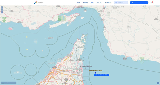 Kapal Gamsunoro milik Pertamina International Shipping dan posisi terakhirnya berdasarkan data AIS. Foto: Dok. Pertamina International Shipping