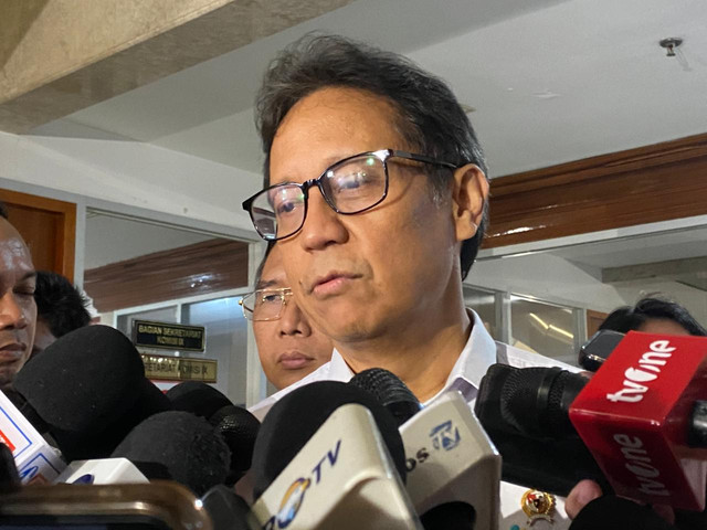 Menteri Kesehatan, Budi Gunadi Sadikin saat ditemui usai Rapat Kerja dengan Komisi IX DPR RI di Kompleks Parlemen, Senayan, Jakarta, Senin (25/6). Foto: Aditya Nugraha/kumparan