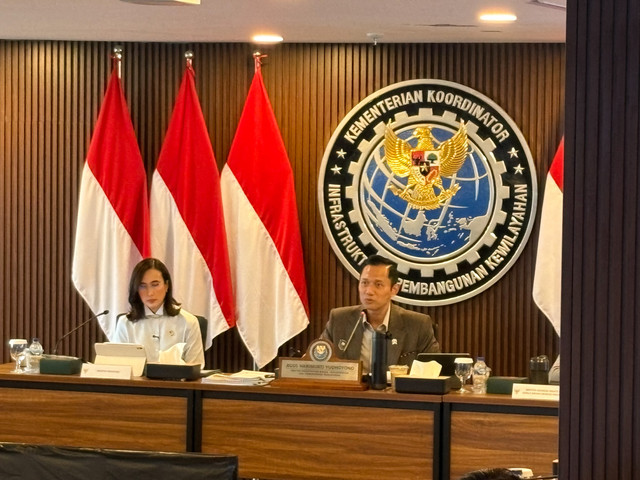 Menko Bidang Infrastruktur dan Pembangunan Kewilayahan Agus Harimurti Yudhoyono (AHY), dalam Rapat Tingkat Menteri, di Jakarta, Kamis (25/6/2026). Foto: Muhammad Fhandra/kumparan