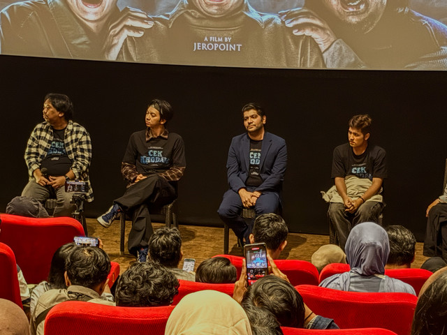 Konferensi pers film cek khodam di kawasan Cikini, Jakarta Pusat. Foto: Aprilandika Pratama/kumparan