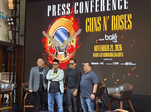 Press Conference Konser Guns N' Roses. Foto: kumparan