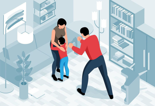 Ilustrasi kekerasan dalam rumah tangga (KDRT), sumber: freepik.com