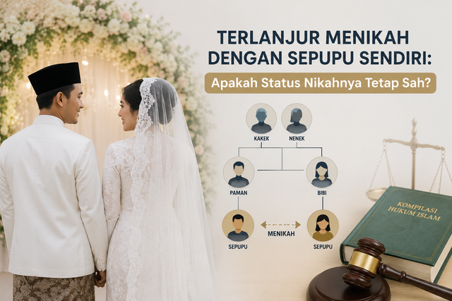 Ilustrasi pasangan sepupu yang telah menikah dalam pembahasan hukum pernikahan menurut Islam.Sumber: Ilustrasi AI/OpenAI.