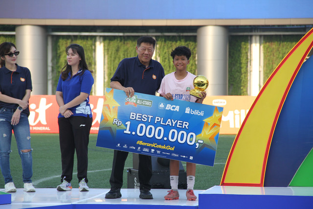 Pemain terbaik MLSC All-Stars 2026, Sabrina Dwi Ristiyana. Foto: Vega Ma'arijil Ula/kumparan