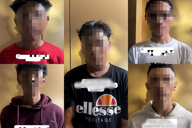 5 Anggota Gangster yang serang warga di Johar Baru, Jakarta Pusat.  Foto: Dok. Istimewa